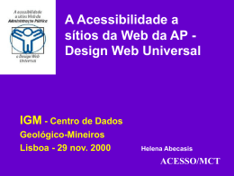 Politica de acessibilidade à Web em Portugal