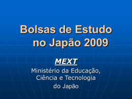 Bolsas de Estudos no Japão 2006
