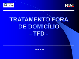 TFD - Secretaria da Saúde
