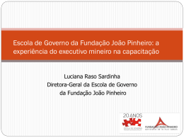 Slide - Tribunal de Contas do Estado de Minas Gerais