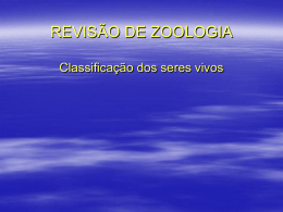 REVISÃO DE ZOOLOGIA.classificação