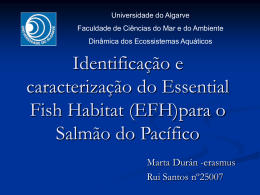 Identificação e caracterização do Essential Fish Habitat para o