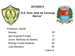 25/10/2013 “EE Dom José de Camargo Barros”