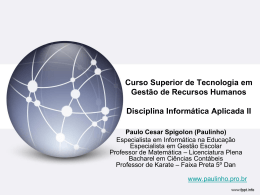Recursos Humanos 2 - Prof. Paulo Cesar Spigolon