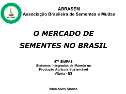 O mercado de sementes no Brasil