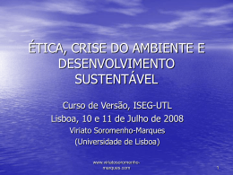 éticas - Iseg - Universidade de Lisboa