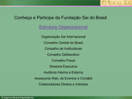 Palestra 3 - Organização Sri Sathya Sai no Brasil