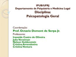 IPUB/UFRJ Departamento de Psiquiatria e Medicina Legal