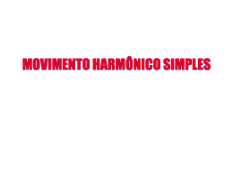 Movimento Harmonico Simples - Prof. Alex Física e Matemática