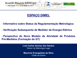 Apresentação Luiz Carlos Gomes - Dimel - Documentos