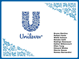 Unilever - Novos Modelos
