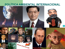POLÍTICA AMBIENTAL INTERNACIONAL