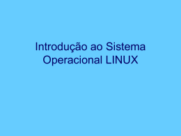 Introdução ao Sistema Operacional LINUX