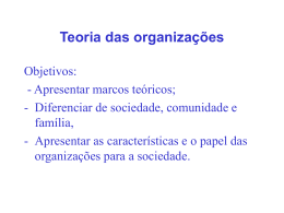 TA - Teoria das organizações