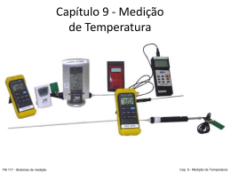 Cap. 9 – Medição de temperatura