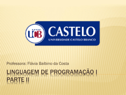 Linguagem de Programação I - Universidade Castelo Branco