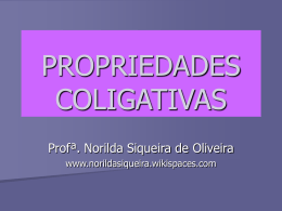 PROPRIEDADES COLIGATIVAS - norildasiqueira