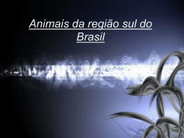 Animais da região sul do Brasil - escola estadual dr martinho marques