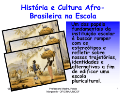 História e Cultura Afro