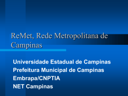 ReMet, Rede Metropolitana de Campinas