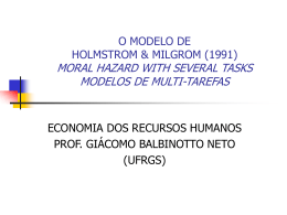 O MODELO DE HOLMSTROM & MILGROM (1991)