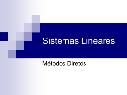Sistemas Lineares