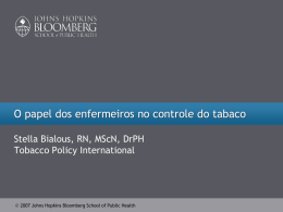 Slide 1 - Global Tobacco Control