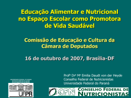 CÓDIGO DE ÉTICA DO NUTRICIONISTA 10 de maio de 2004