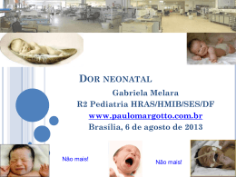 Dor neonatal - Paulo Roberto Margotto