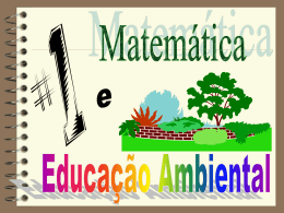 Educação Ambiental e a Matemática