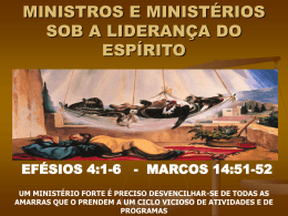 MINISTROS E MINISTÉRIOS