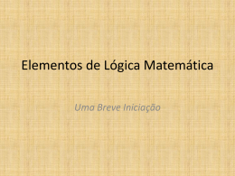 lógica - Instituto de Matemática