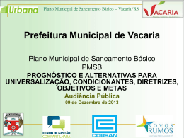 Audiência Pública - Prefeitura Municipal de Vacaria