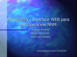 NETADMIN - Interface WEB para HP OpenView