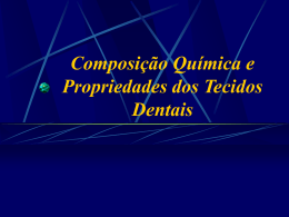 Composição Química dos Dentes