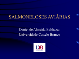 SALMONELOSES AVIÁRIAS - Universidade Castelo Branco