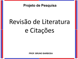Revisão de Literatura - Universidade Castelo Branco