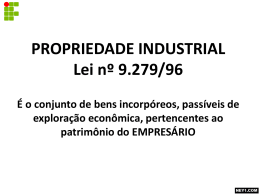 propriedade industrial lei nº 9.279-96