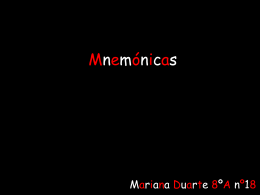 Mnemónicas - EstudoAcompanhado8AN18MarianaCD