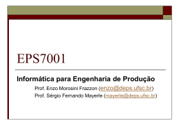 EPS7001 - Prof. Sérgio Mayerle