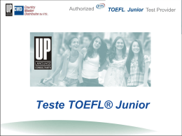 Teste TOEFL® Junior