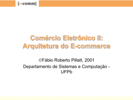 Arquitetura do e-commerce