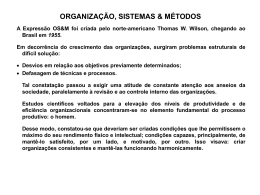 organização, sistemas & métodos - Universidade Castelo Branco