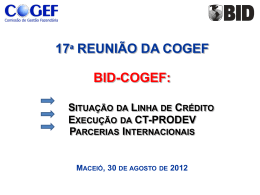 Anexo 9 – COGEF 17a reunião apresentacao BID