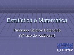 Matemática/Estatística