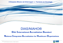 Qualidade em Oncologia-Certificação Internacional - Luiz