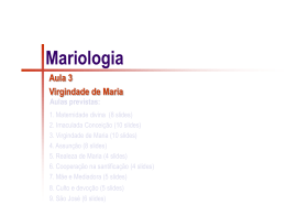 Mariologia-03- Virgindade de Maria