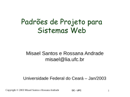 PadroesWeb_pdf - Universidade Federal do Ceará
