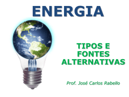 Energia no Mundo - Prof. CARLOS RABELLO