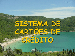SISTEMA DE CARTÕES DE CRÉDITO